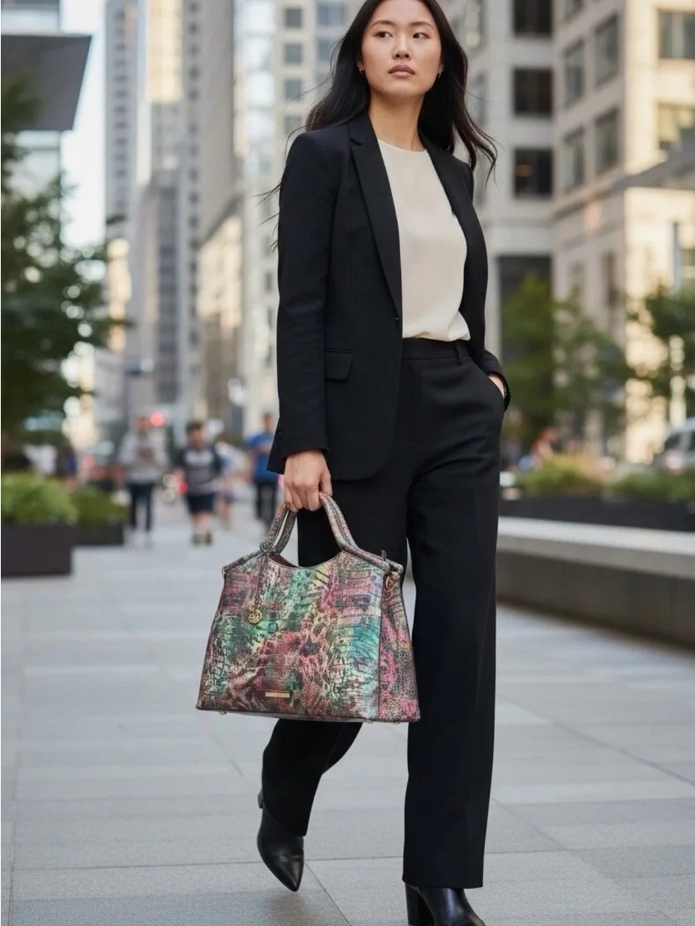 NWT Brahmin Large Elaine Shapeshifter Melbourne & Matching Wallet.